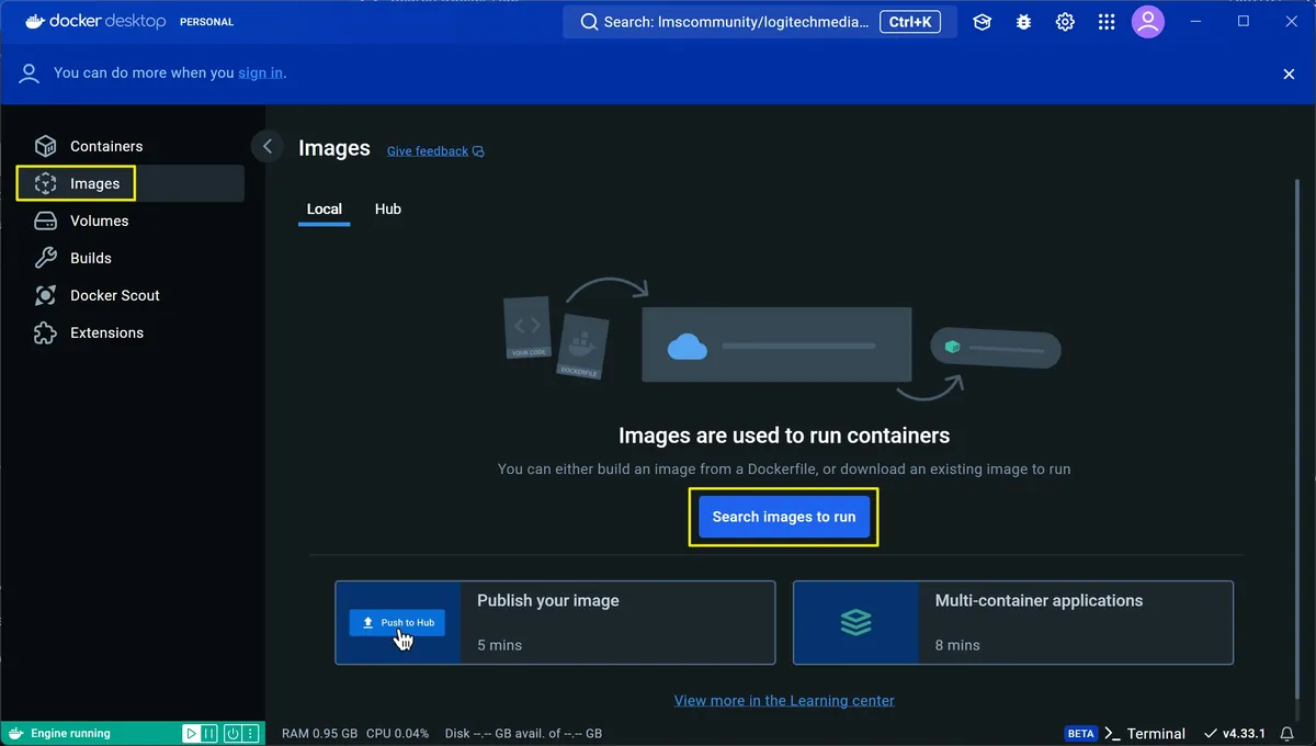 從入門到應用:用 Logitech Media Server 打造你的專屬音樂庫(3 種安裝方式) 21 docker 06