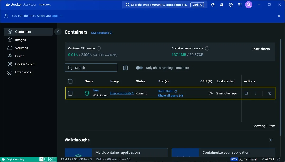 從入門到應用:用 Logitech Media Server 打造你的專屬音樂庫(3 種安裝方式) 25 docker 10