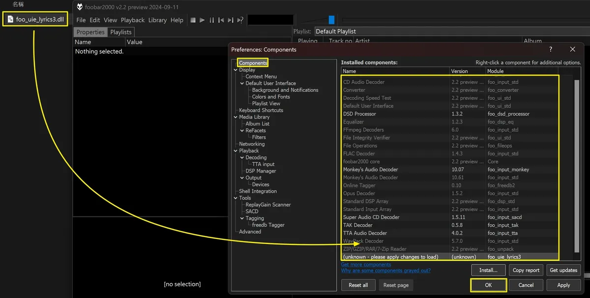 foobar2000 設定教學!Windows系統體驗最佳音質的必備音樂播放軟體! 22 foobar2000 lyric show panel3 01