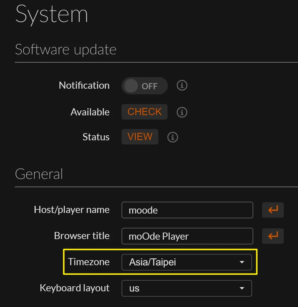 moode config system 01