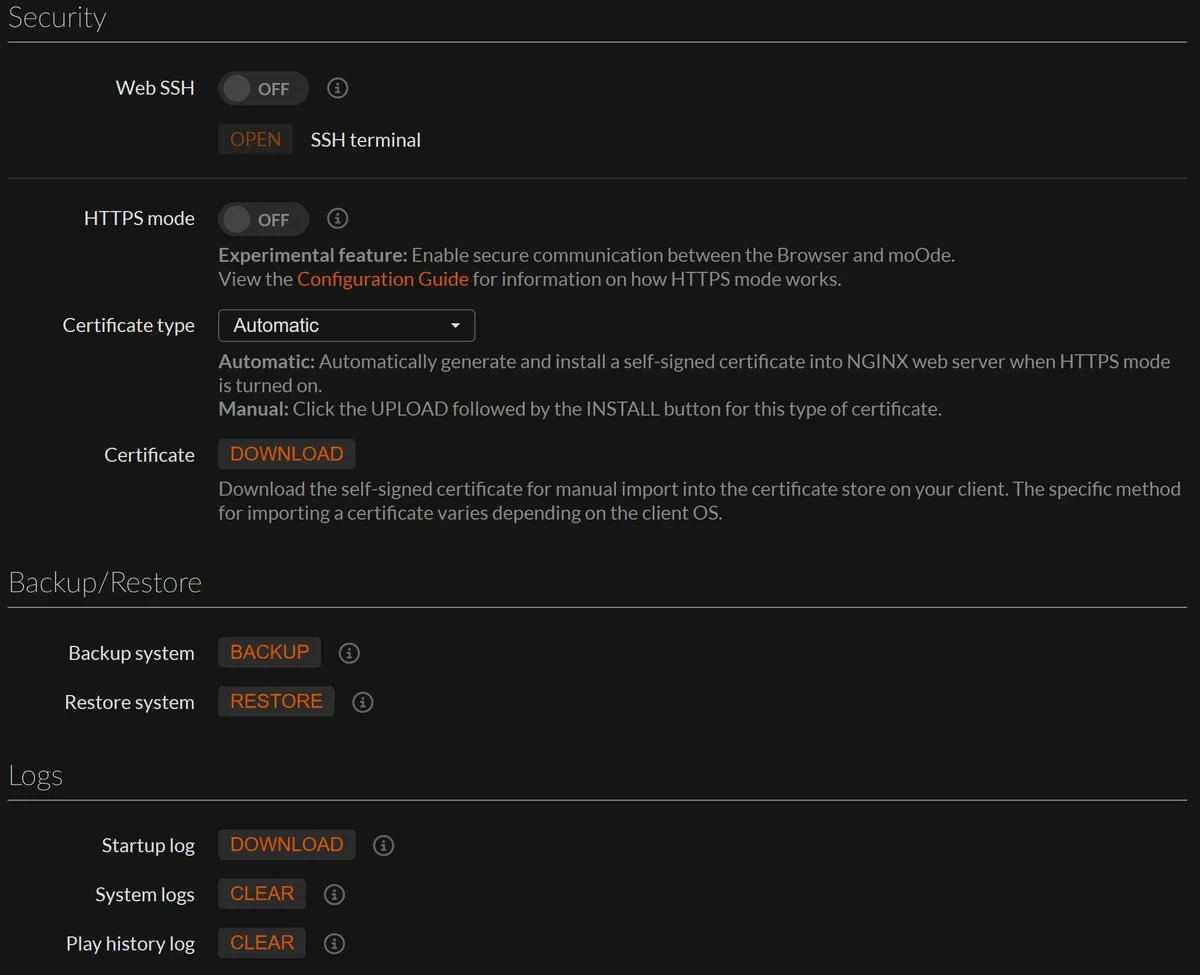 moode config system 04