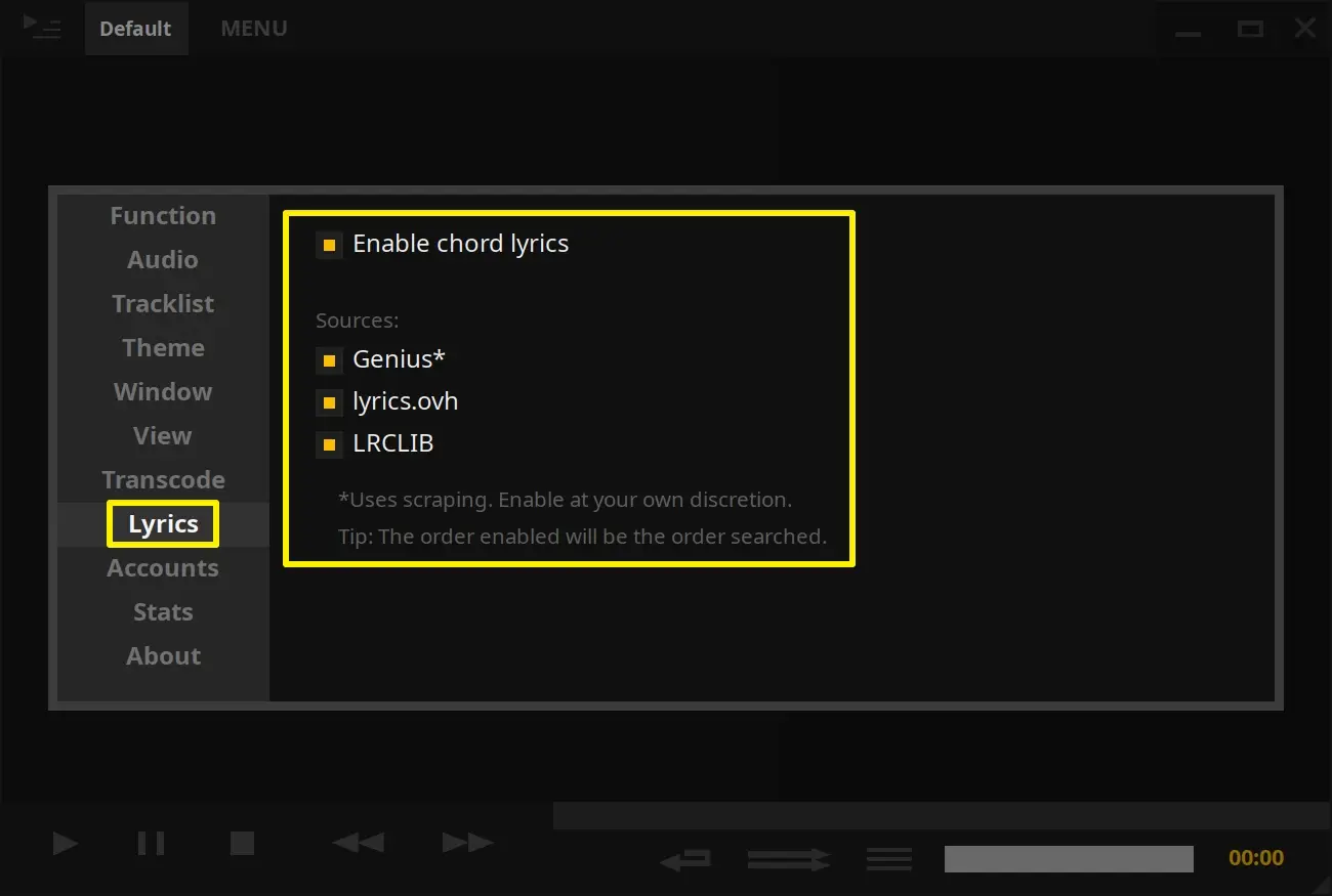 tool tutorial play music linux with tauonmusicbox 06