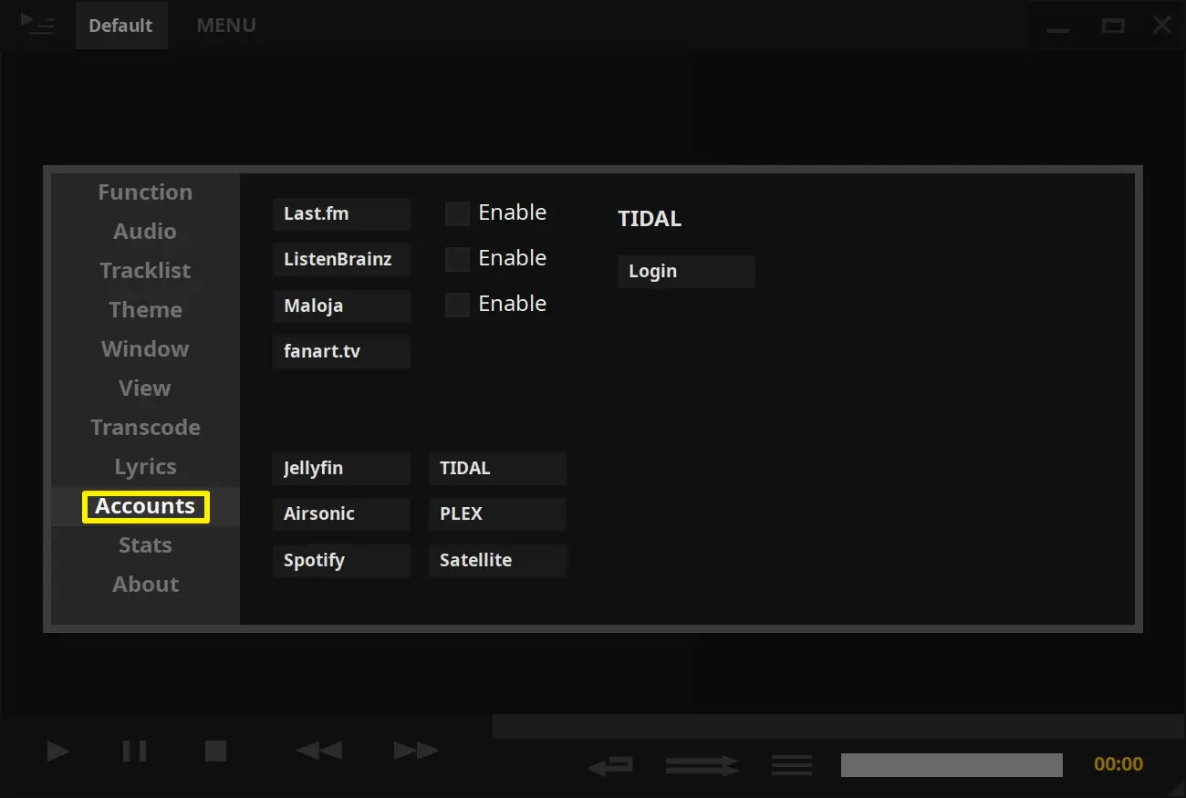 tool tutorial play music linux with tauonmusicbox 07